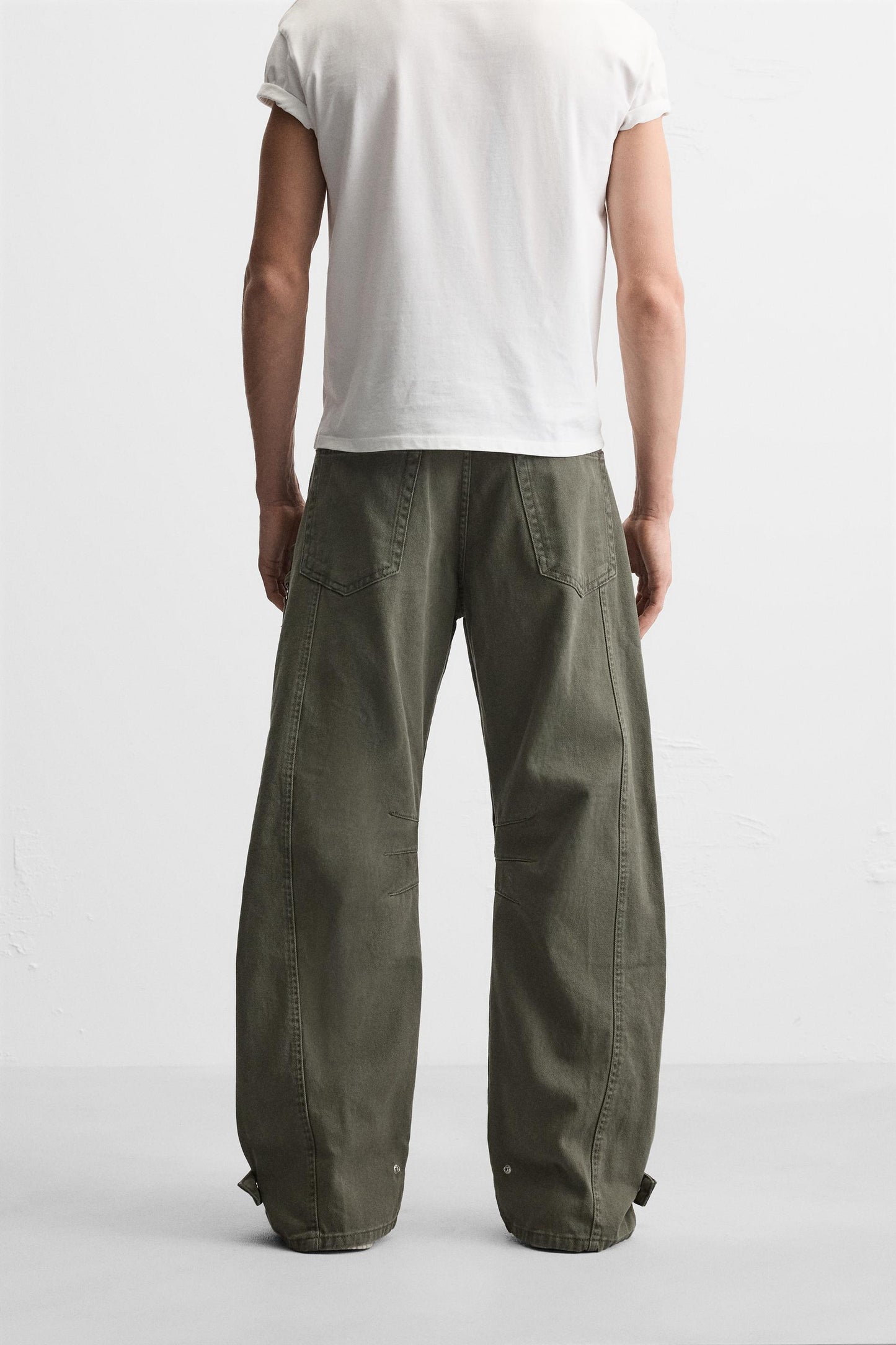 POCKET DENIM CARGO PANTS