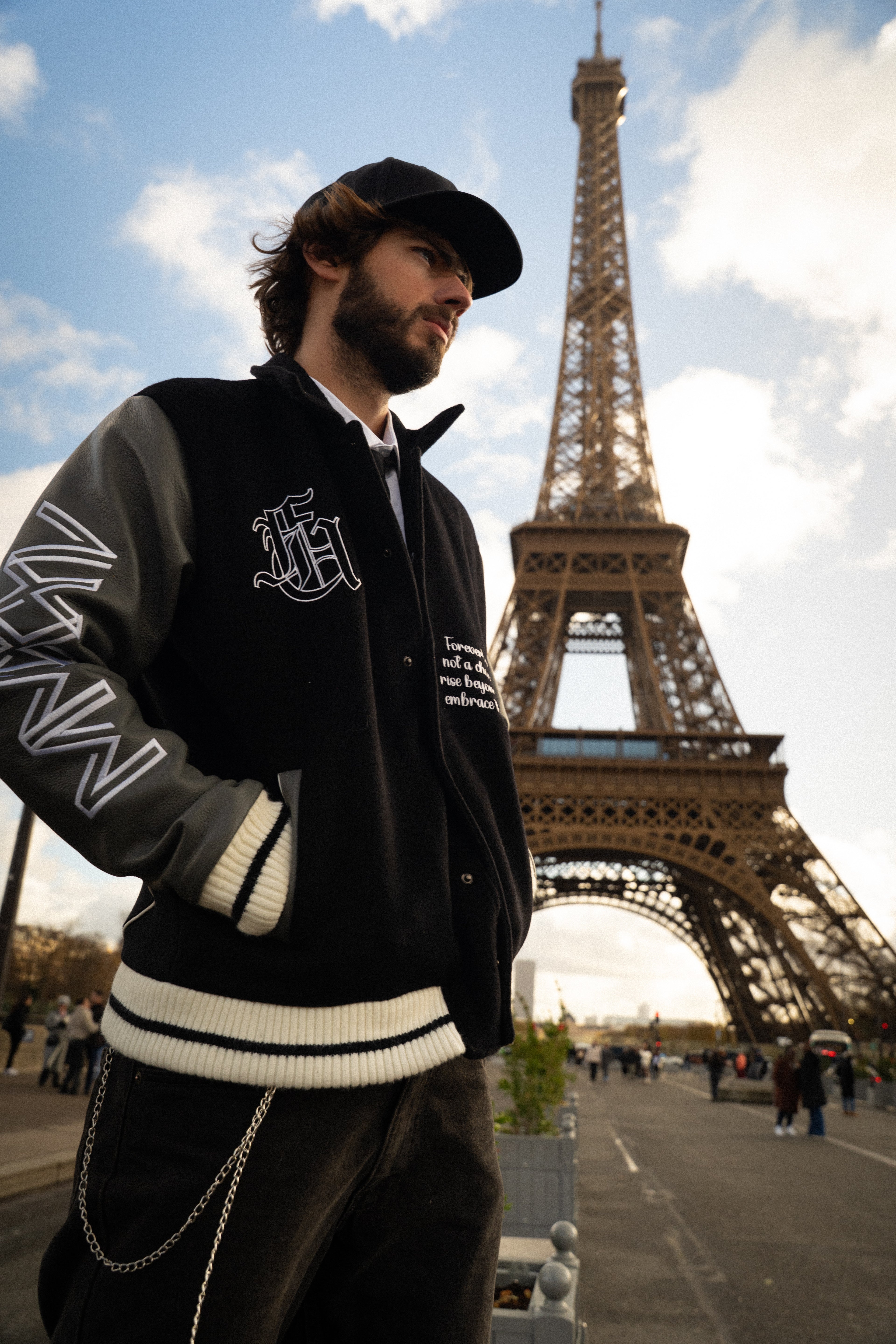 Foreverup Silverline Varsity Jacket